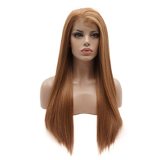 straightlong24inchwig, Synthetic Lace Front Wigs, Lace, heatresistantwig