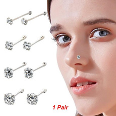 DIAMOND, Jewelry, Stainless Steel, piercingset