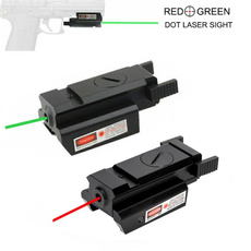 Low Profile Red / Green Dot Laser Sight Picatinny Weaver Rail for Pistol / Gun Hunting Accessories