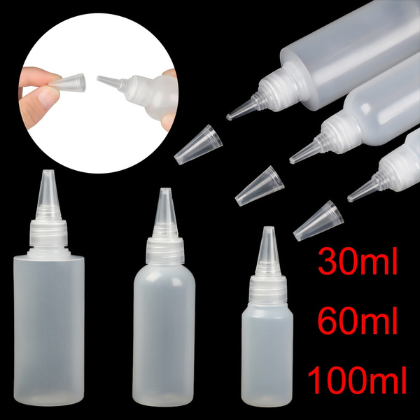 10PCS 30ML,60ML,100ML Scrapbooking Screw-On Lids Squeeze Glue