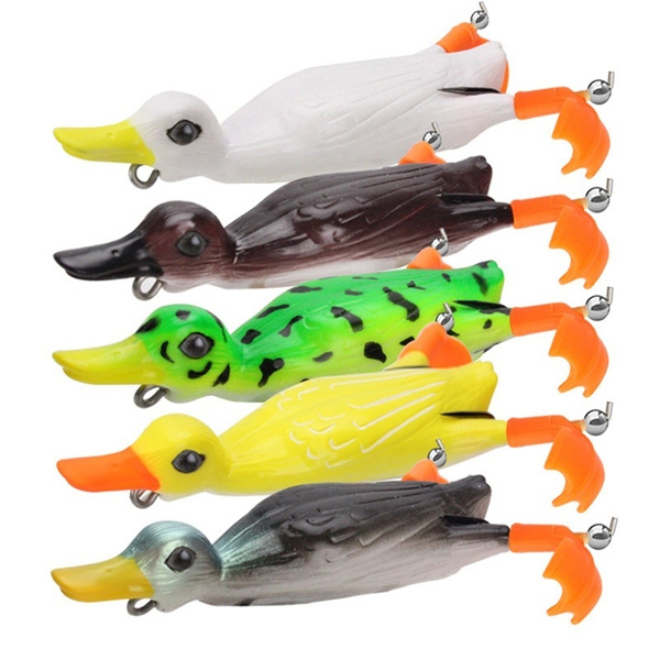 5 Styles New 3D Suicide Duck Lures Soft Fishing Lure Fishing Tackle Luya  Bait Bionic Fishing Bait Soft Bait
