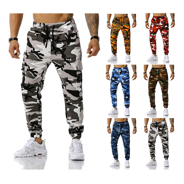 mens camo jogging bottoms