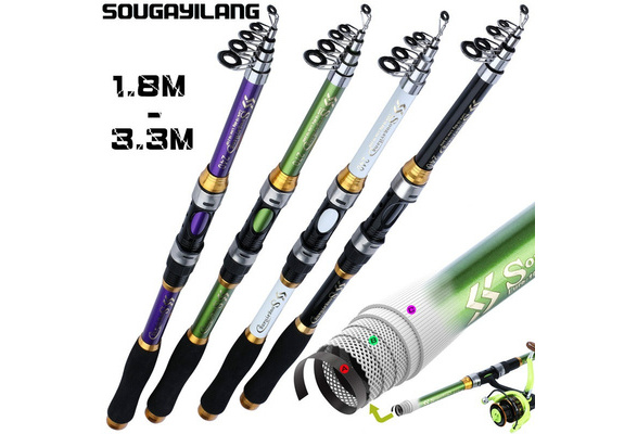 Sougayilang 1.8M -3.3M Carp Fishing Rod Spinning Telescopic Fishing Rod  Fishing Pole