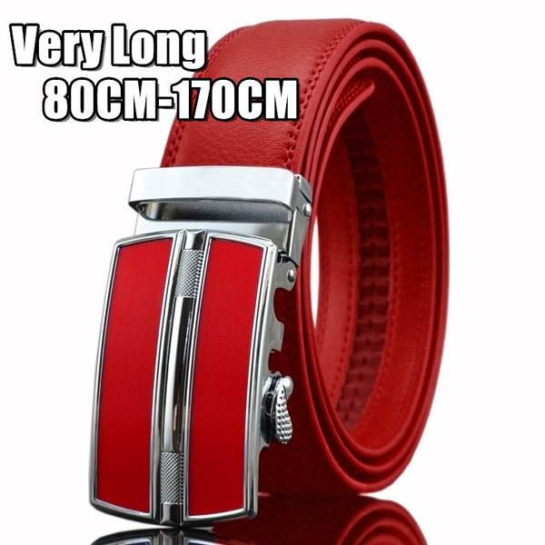 Men's Fashion Automatic Buckle Leather Luxury Designer Belt Waist Stra