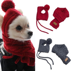 dogcosplay, puppycap, Dog Clothes, knitted
