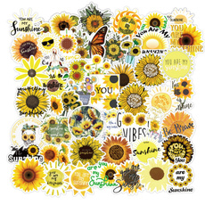 case, Car Sticker, Sunflowers, Waterproof