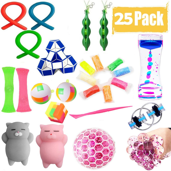 25 pack sensory fidget toys