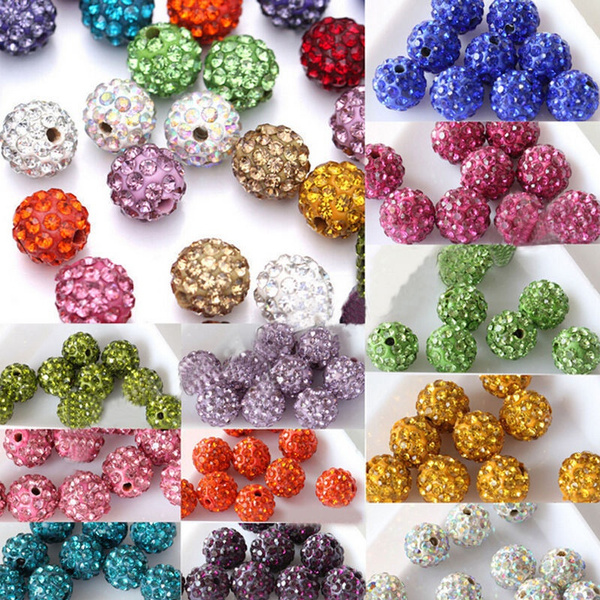Beads Spacer Rhinestone Jewelry Bead Loose Crystal Making Pave