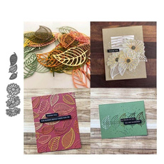 photoalbumdiy, Flowers, embossingfolder, leaves