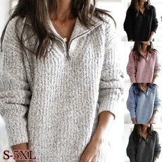 zippersweater, Plus Size, Sleeve, winter sweater