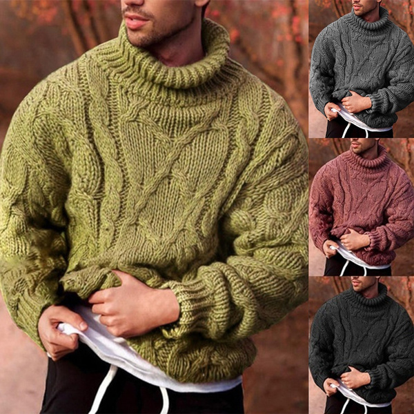 Oversized turtleneck sweater discount men