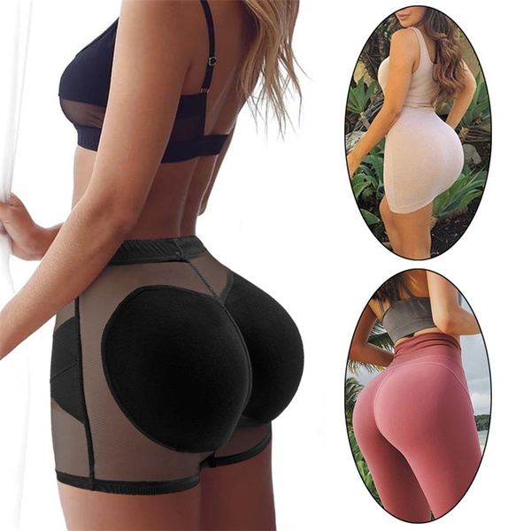 Super Deerlet Upgraded Women Padded Butt Lifter Panties Hip Enhancer Buttock Fake Butt Briefs Cross-Elastic Mesh Knickers Shapewear Underwear 