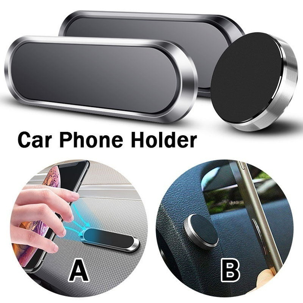 Metal Car Phone Holder Magnetic Mini Stand Universal GPS Car Mount ...