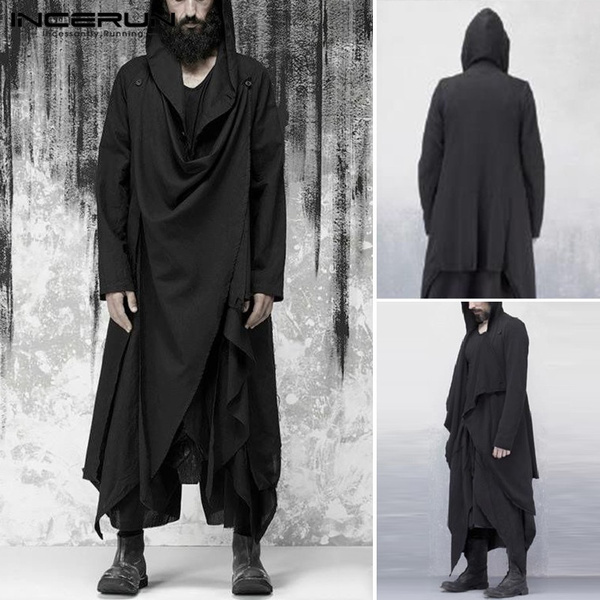 Long coat best sale and hoodie