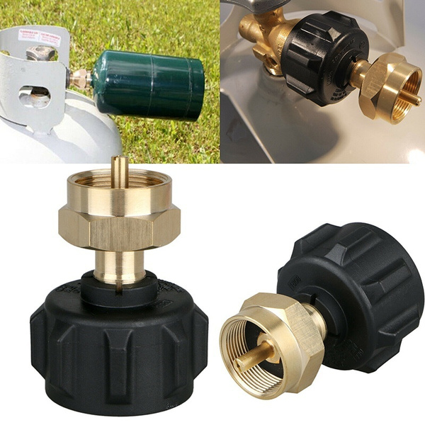 1LB Tank Gas Propane QCC1 Regulator Valve Propane Refill Adapter Outdoor  BBQ Kit