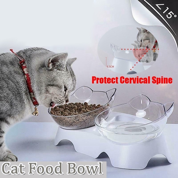 angled cat bowl