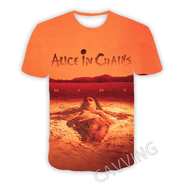 Alice in Chains Womans 3D Short Sleeve T-Shirt 