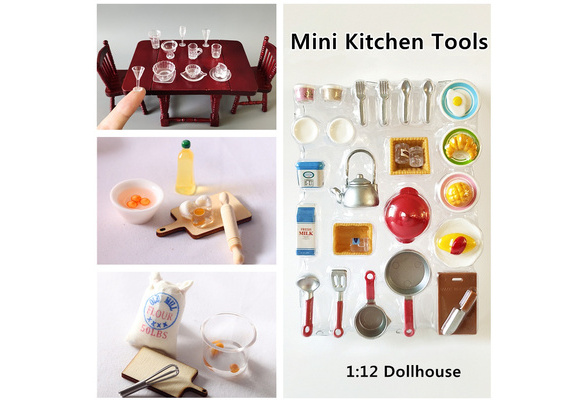 Dollhouse Kitchen Tiny Kitchen Whisk 1/12 Scale Utensil 30mm Egg Beater UK  Seller 