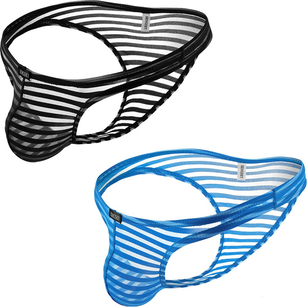 iKingsky Men's Sexy Brazilian Underwear See Through Bikini Under