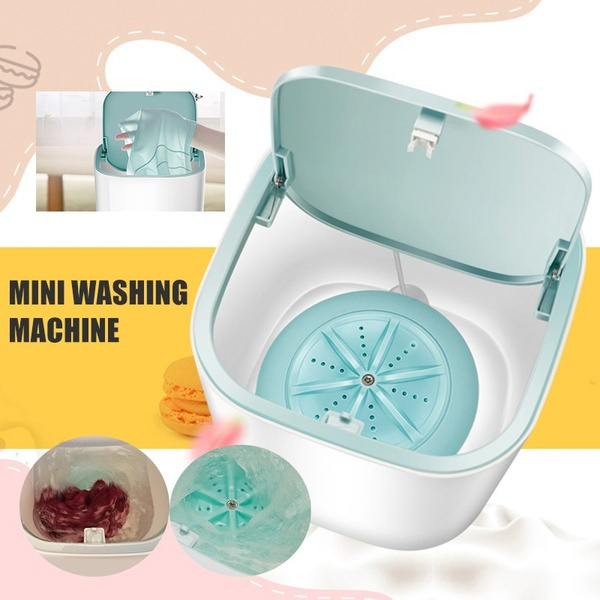 3.8L Mini Desktop Washing Machine Mini Washer Portable Quiet For Underwear  Socks Panty Washer Home Travel