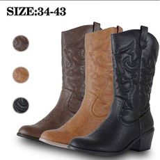midcalfboot, cowgirlboot, Cowboy, leather
