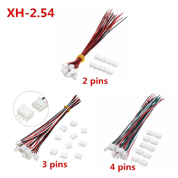 10X 3-Pin 150mm Mini Micro JST XH2.54mm Socket Connector Plug With Wire Cable TU | UK