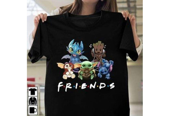 Baby Yoda Baby Groot Stitch FRIENDS Men 