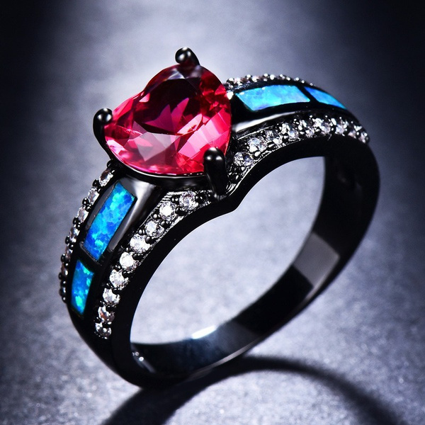 STYLISH RUBY 925 STERLING SILVER RING SIZE 5-10 