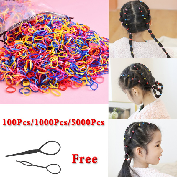 Rubber Bands Children Colored Hair