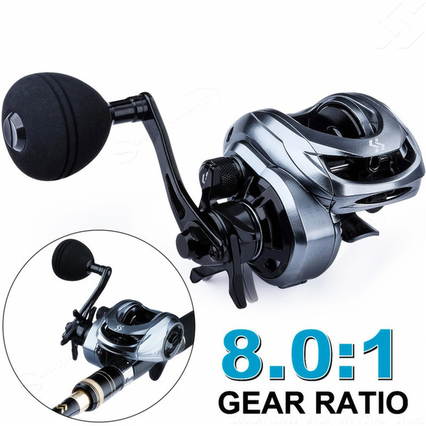 Sougayilang Baitcasting Reels - Colorful Fishing Reel, 8.0：1 Gear Rat