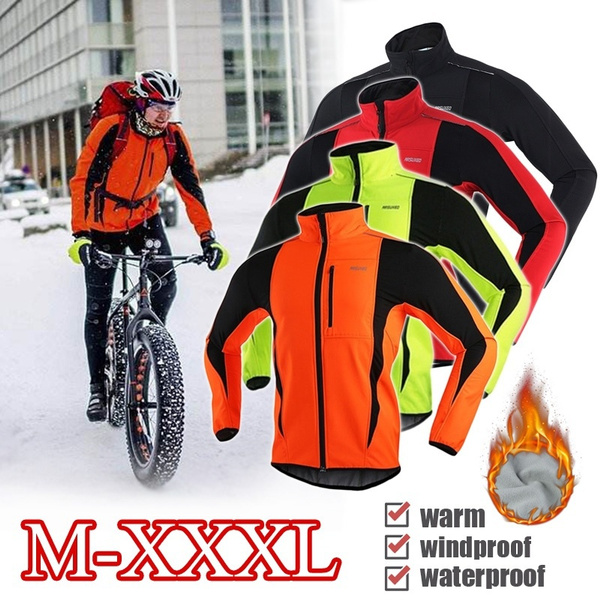 Men s Thermal Cycling Jacket Waterproof Windproof Thermal