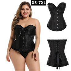 corset top, Black Corset, Plus Size, Gothic corset