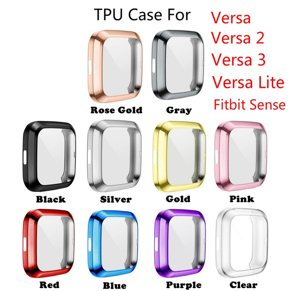 TPU Protective Case Cover For Fitbit Versa Fitbit Versa Lite Version Black 