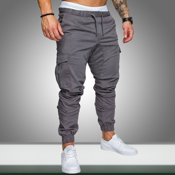 Mens Joggers Casual Pants Fitness Men Sportswear Tracksuit Bottoms