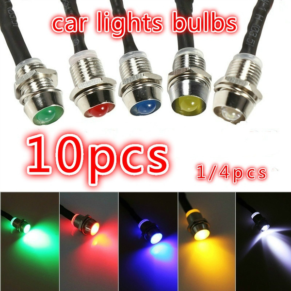 12 24V Metal 12mm LED Dash Panel Warning Pilot Light Bulb Indicator Car Boat-in Signal Lamp From