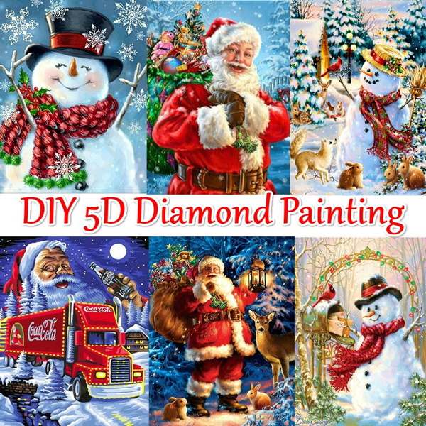 Comprar Huacan Forma especial 5D cuaderno para pintar diamantes Santa Claus  accesorios de bordado de diamantes Navidad