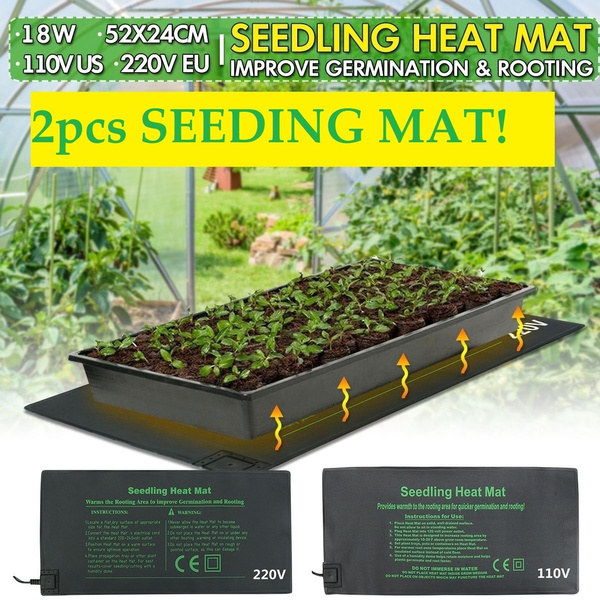 1/2 PCS 18W Waterproof Seedling Heat Mat Seed Starting Germination