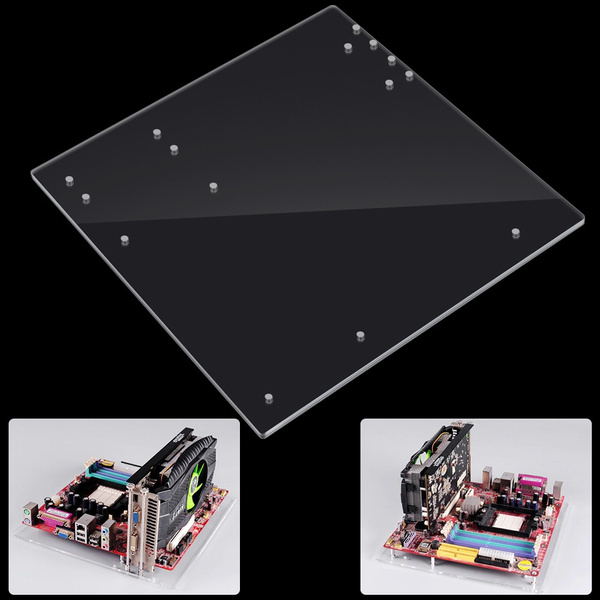 Open Frame Transparent Acrylic Computer Case DIY MATX Motherboard