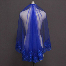 Blues, gowns, Shorts, bluelaceweddingveil