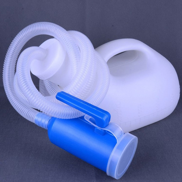 Men Reusable Pee Jug Male Urine Bottle Tube with Lid Portable Thicken ...