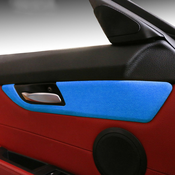 Alcantara Wrap Car Interior Decoration Stickers Door Handles Panel