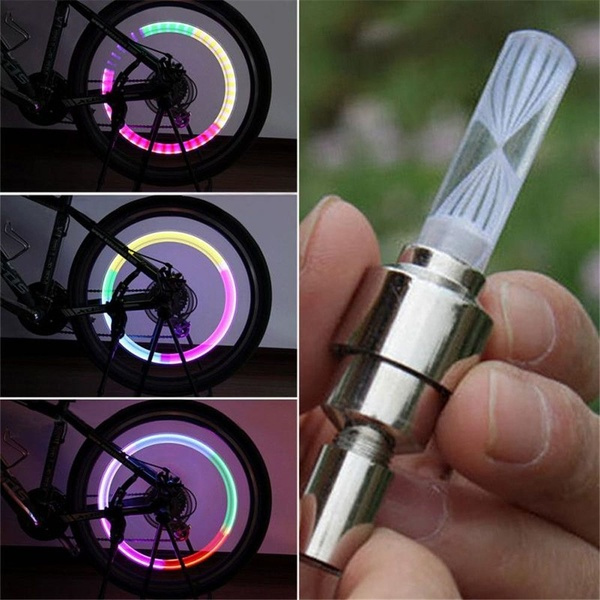 2pcs 4pcs Night Light 7Color Bike Decoration LED Light Bicycle