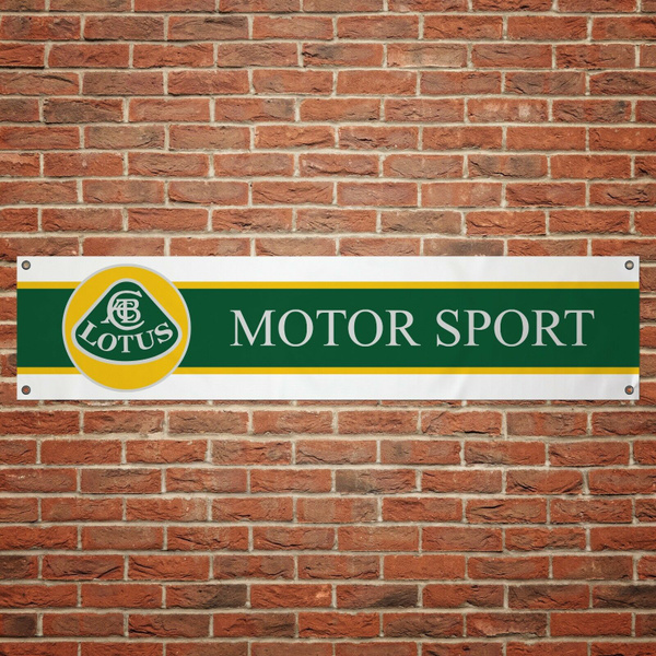 Lotus Motor Sport Car Banner Garage Workshop PVC Sign Trackside Display Elise F1 