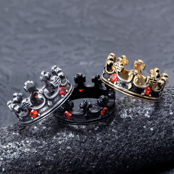 Rhinestone hot Crown Ring