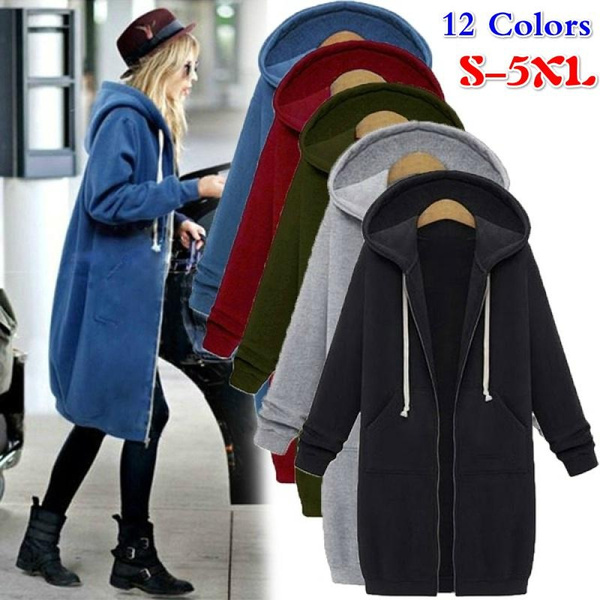 Women coat with on sale hoodie