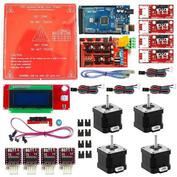 4x4401 Stepper Motor CNC 3D Printer Kit Mega 2560 R3+MK2B+RAMPS 1.4 ...