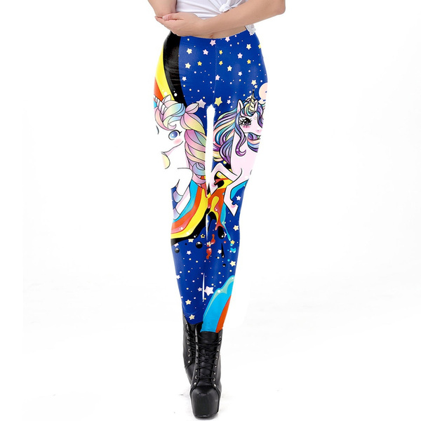 Galaxy Unicorn Printed Scrunch Pants 