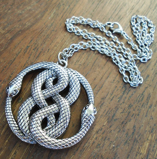 Auryn necklace Infinite snake necklace 