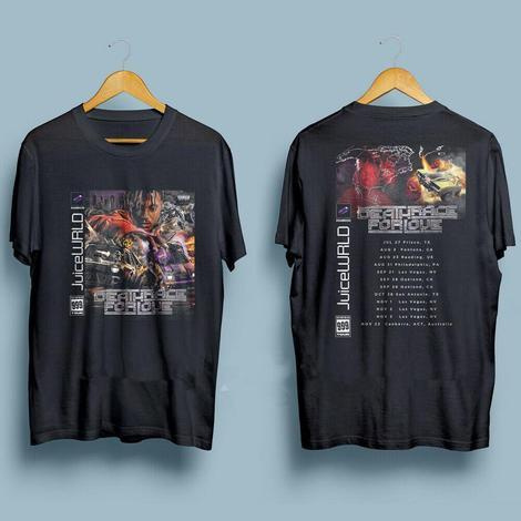 Juice WRLD 2020 Death Race for Love Tour 2020 Men's Black T-Shirt