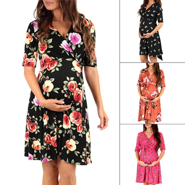 Loose Casual Dress Women Maternity Clothes Plus Size Christmas Gift ...